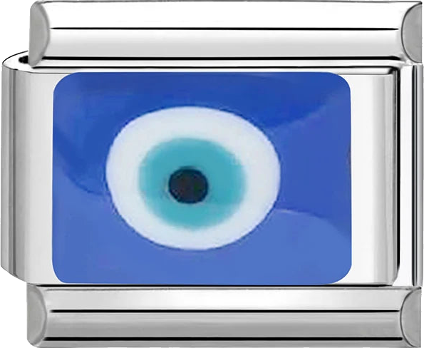 Blue Evil Eye Charm — angled-studio
