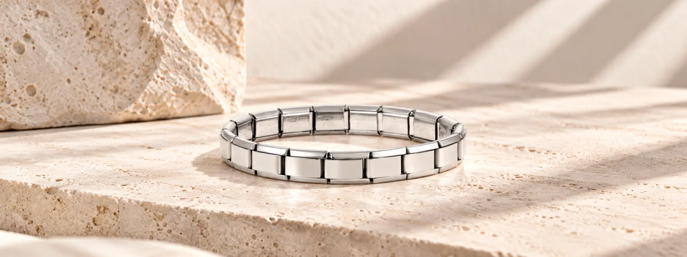The Classico silver modular charm bracelet